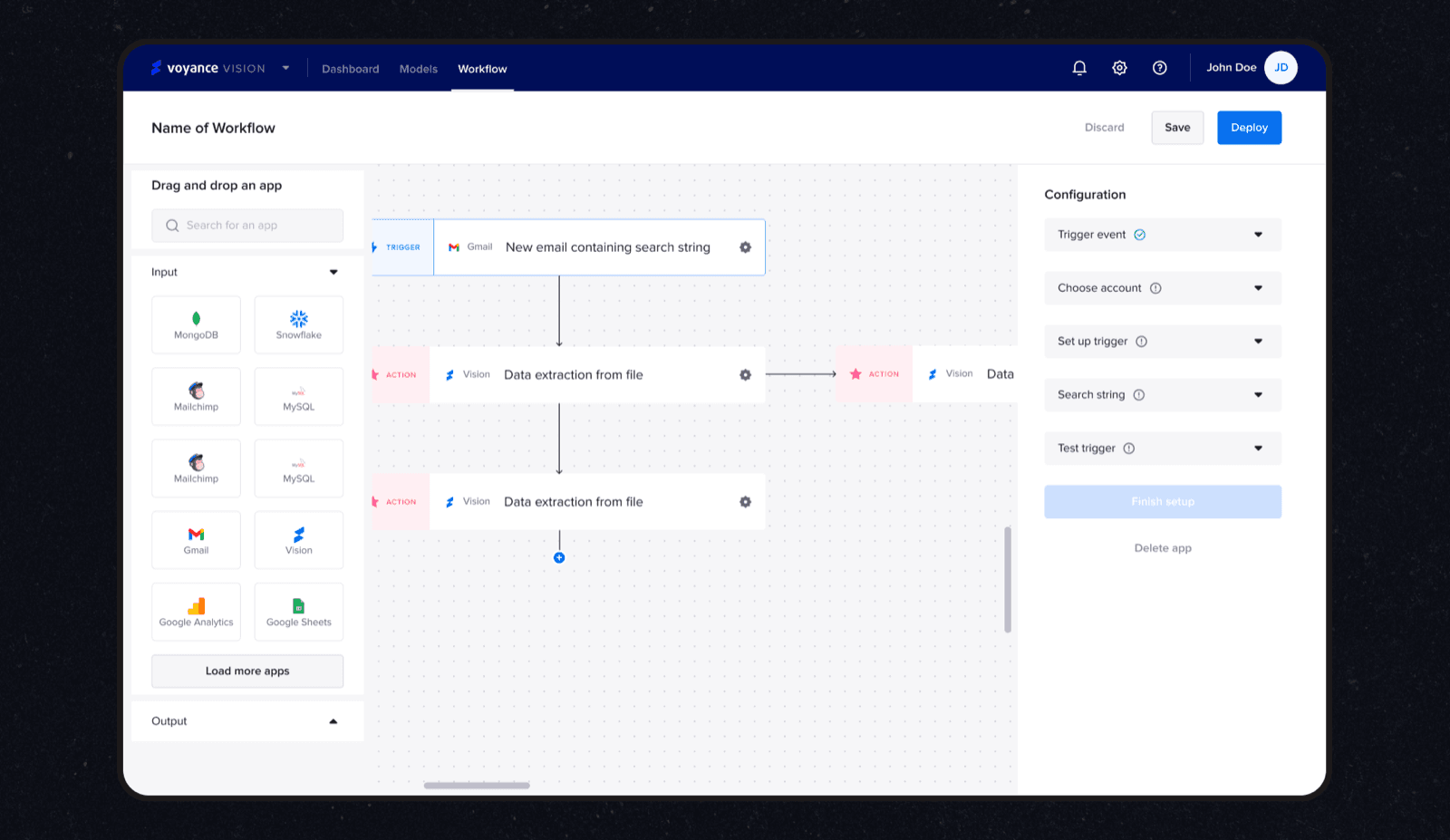 Voyance Vision. AI document intelligence for KYC. −80% manual review, 90% faster processing.